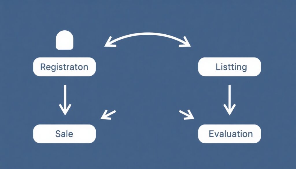販売の流れ図解