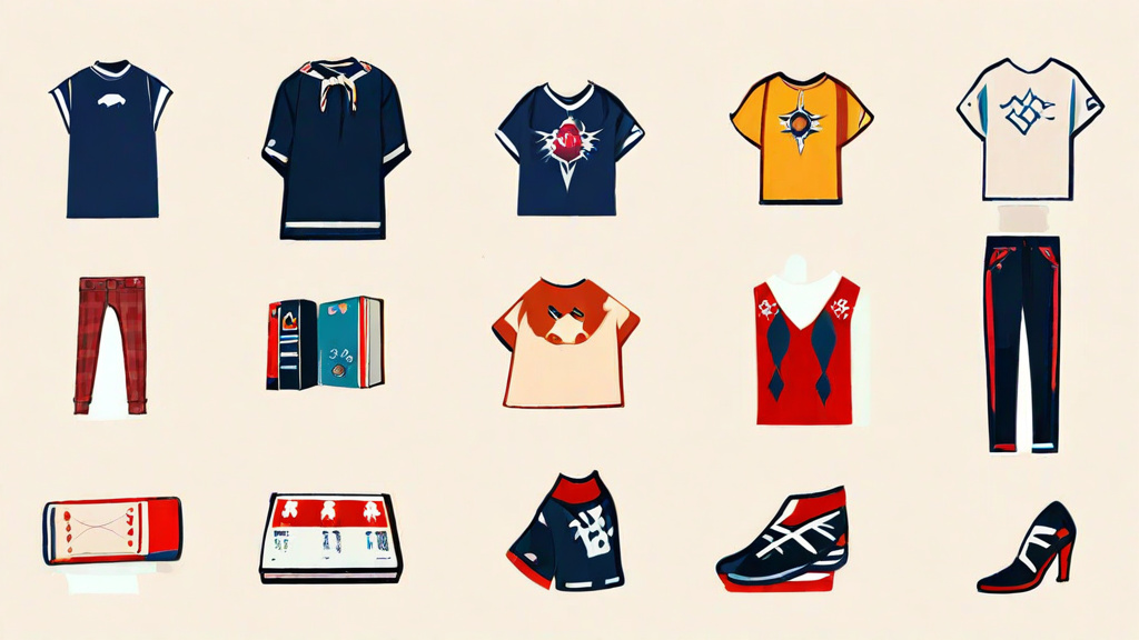 「本・服・雑貨」など代表ジャンルの商品写真を並べたコラージュ2