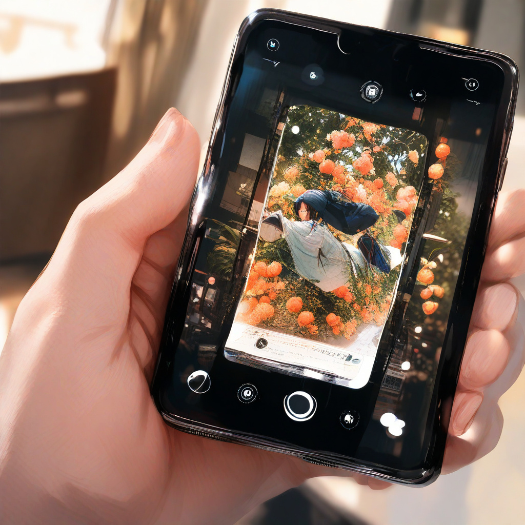 スマホで商品撮影をしている人