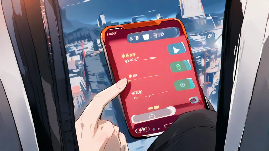 スマホでアンケートに答えている人3