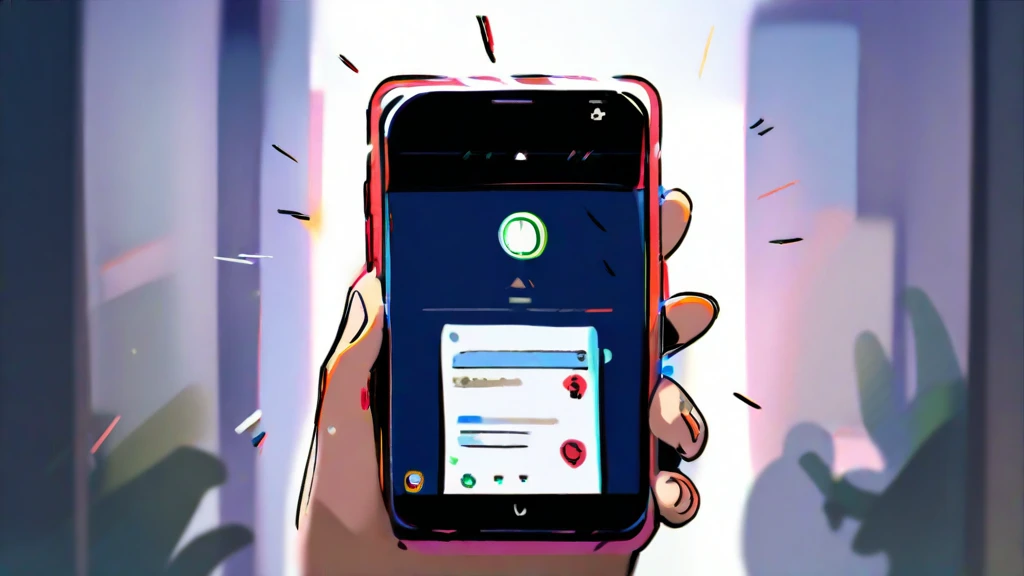 スマホでアンケートに答えている人
